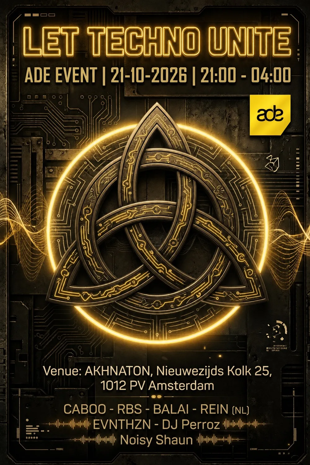 Let Techno Unite ADE 2026 in Amsterdam, Netherlands